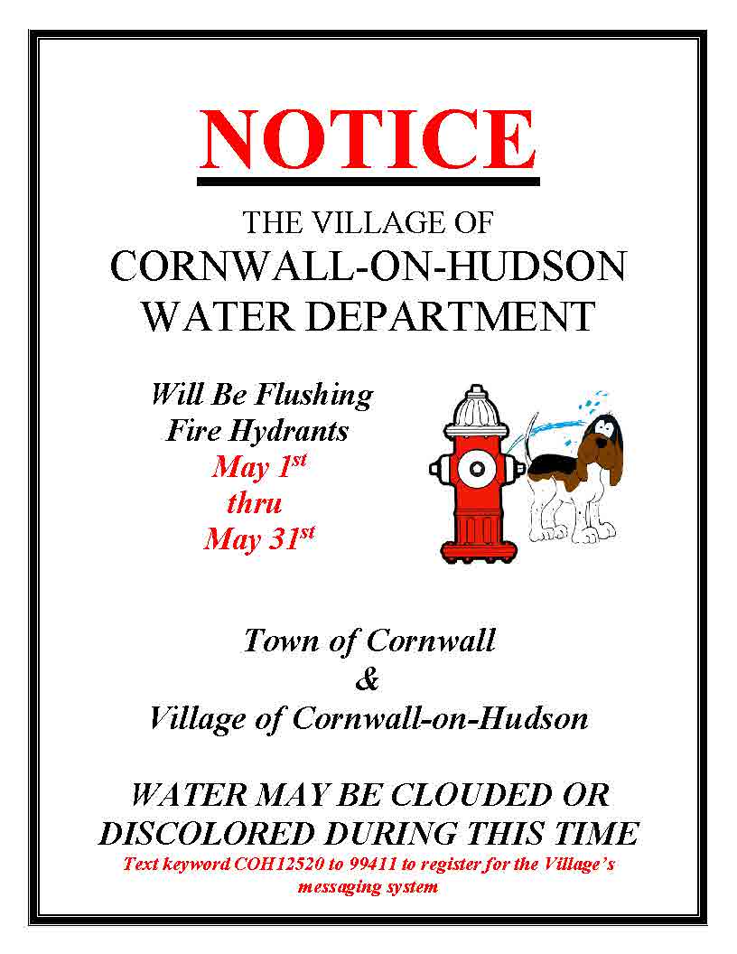 Hydrant Flushing May 1-31